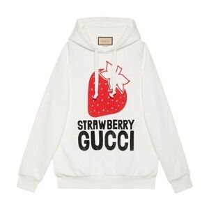 Gucci Strawberry Gucci Hoodie oversized Sweatshirt Size L